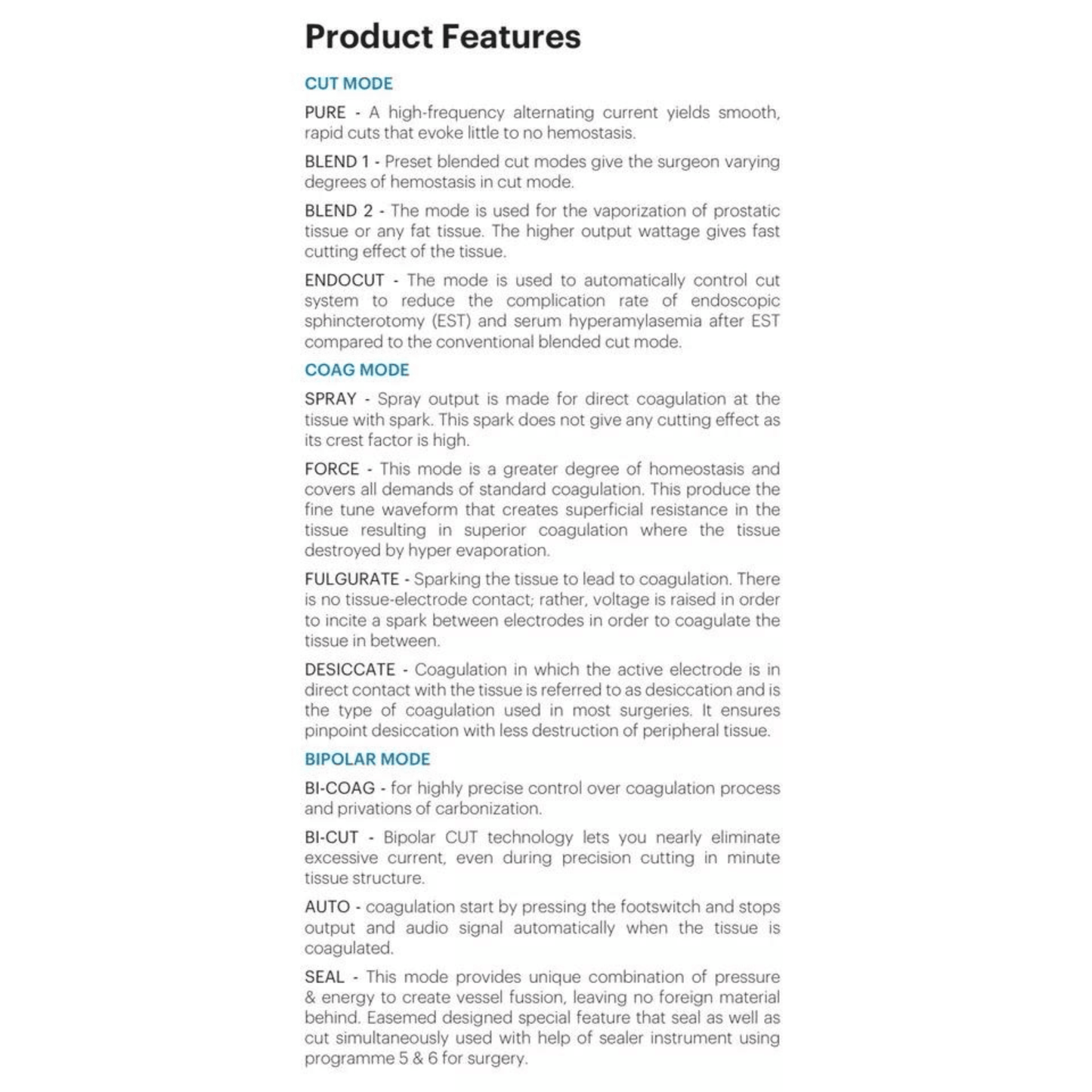 Monoseal Prime Vessel Sealing System Bipolar Cautery - Tannu Surgical Works