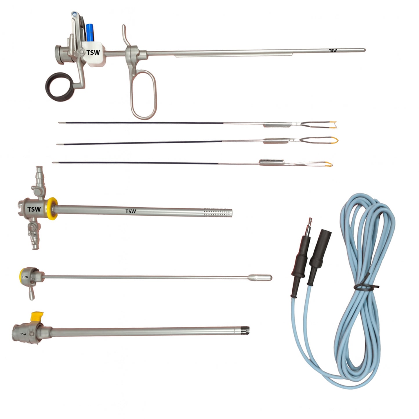 TURP Bipolar Saline Working Element Set with 4mm passive working element, electrodes, sheath, and cable – TSW surgical instruments