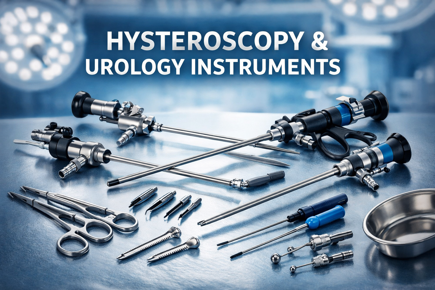 Hysteroscopy and urology instruments for minimally invasive gynecology and urology surgery by TSW.