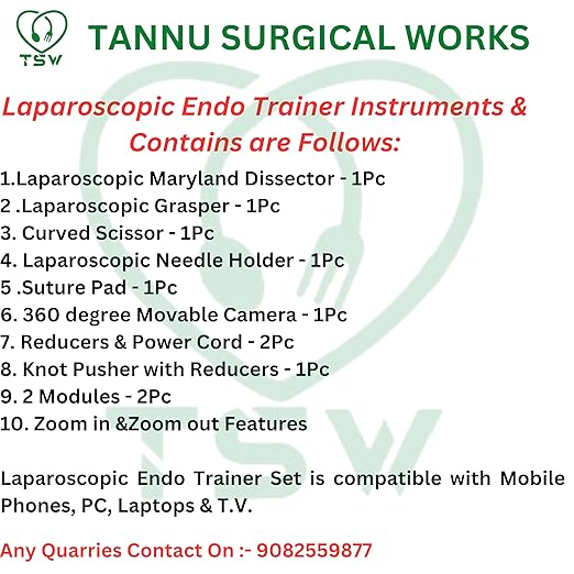 Laparoscopic training box with HD camera for medical students residents and surgeons