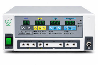 G 400 Programming 400W Digital Electrosurgical Generator with Monopolar Cut, Coagulation, Bipolar Modes and Surgical Accessories