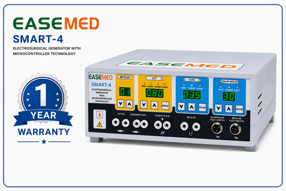 EASEMED Smart-4 Prog. 400W Electrosurgical Generator | Digital Cautery Machine | Electrosurgery Diathermy Unit Set