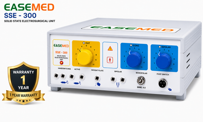EASEMED SSE-300 300W Electrosurgical Generator | Analog Bipolar Monopolar Cautery Machine | Electrosurgery Diathermy Unit Set