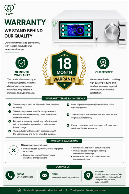 TSW hysteroscopic fluid management system for diagnostic and operative hysteroscopy