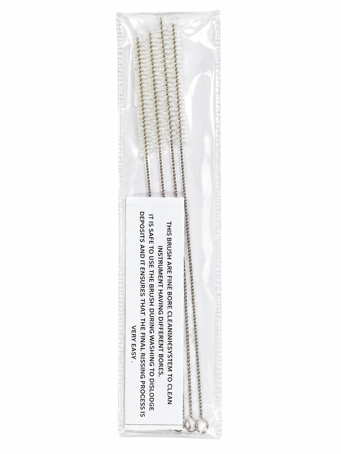 TSW fine-bore instrument cleaning brush set with 4 different sizes – Pack of 1