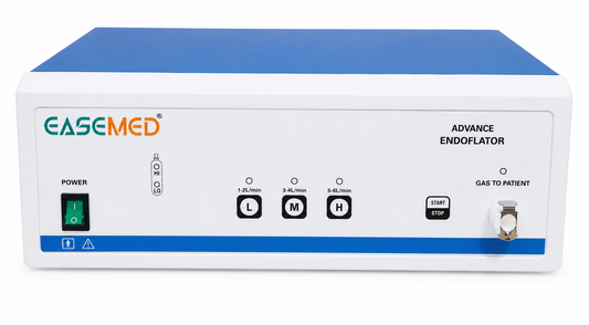EASEMED Advance Endoflator CO₂ Insufflator with Inbuilt Gas Warmer, Microcontroller Controlled Electronic Endoscopic Vessel Harvesting System, 3 Flow Modes