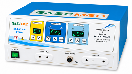 EASEMED BISEAL 150 Prime Vessel Sealer with Bipolar Electrosurgical Generator, 150W Digital Microcontroller Controlled Electrosurgery Diathermy Unit