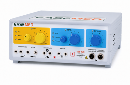 EASEMED SSE-TUR 400W Analog Electrosurgical Generator Bipolar Monopolar Cautery Machine Diathermy Unit with Complete Accessories Set