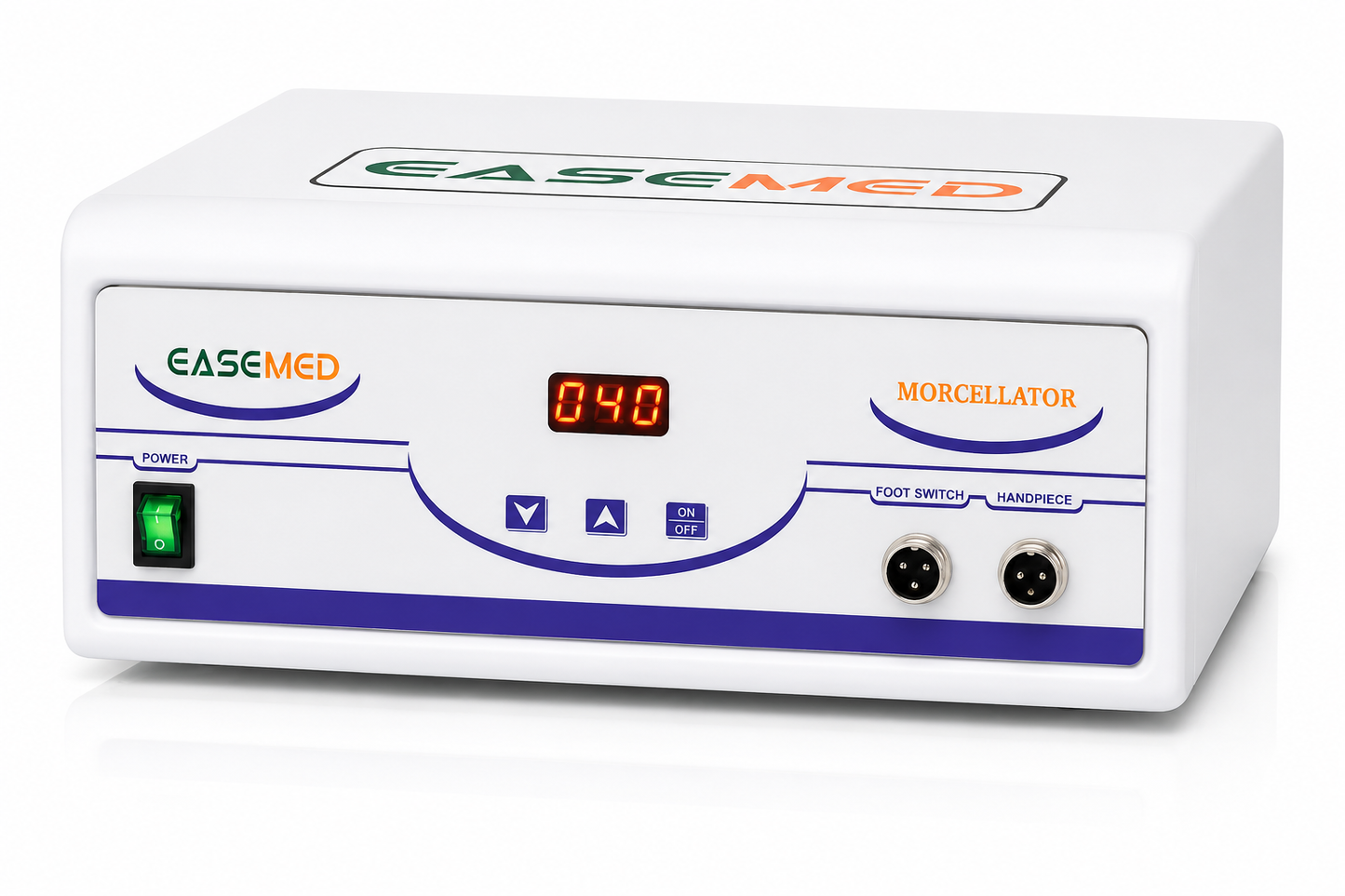 EASEMED Laparoscopic Morcellator System with Digital Control Unit, High Torque Handpiece, Foot Switch, Reusable Blade Set, Tenaculum Forceps and 1 Year Manufacturer Warranty