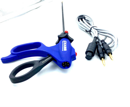 Laparoscopic bipolar vessel sealing and cutting forceps