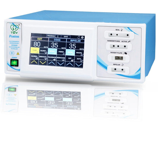 Fusion Touchscreen Cautery Machine with Vessel Sealing System & Saline Bipolar TURP Electrosurgical Generator - Tannu Surgical Works