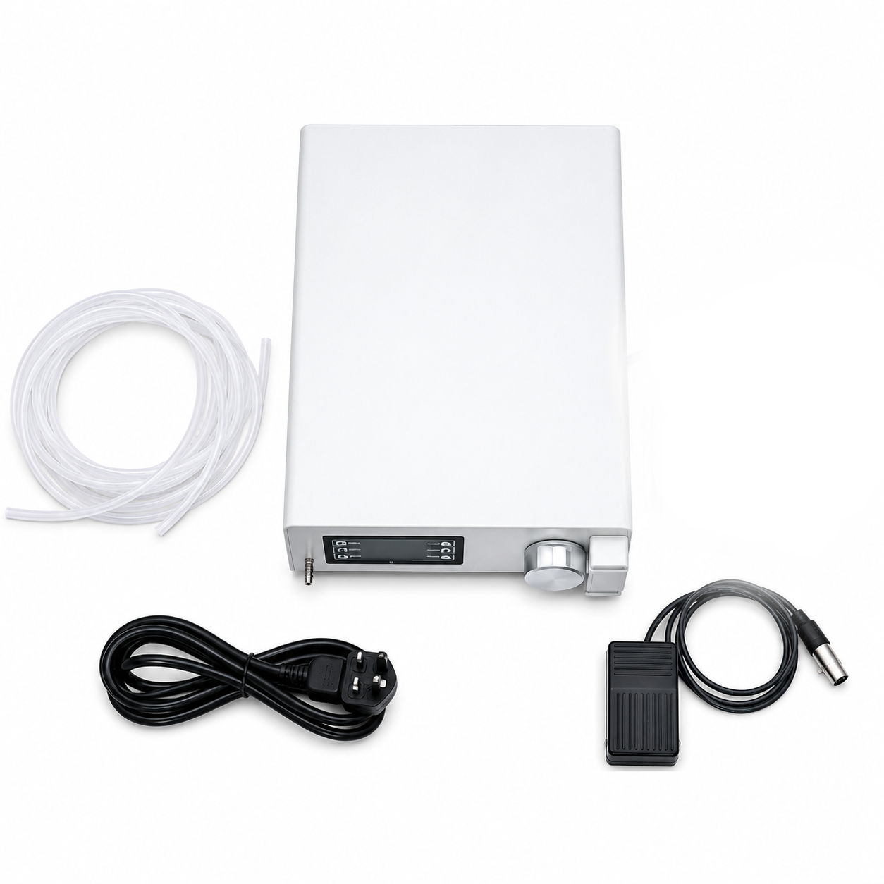 Hysteroscopy pump accessories including irrigation tubing foot switch and power cable
