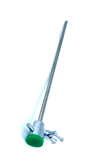 Reusable hysteroscopy diagnostic sheath connection detail view