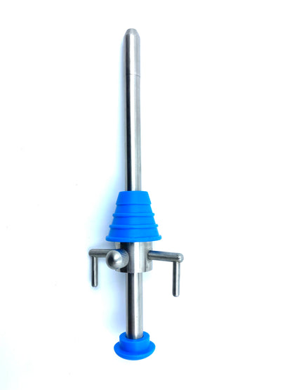 Laparoscopic Hasson Trocar with blunt tip and fixation wings for open laparoscopic surgery