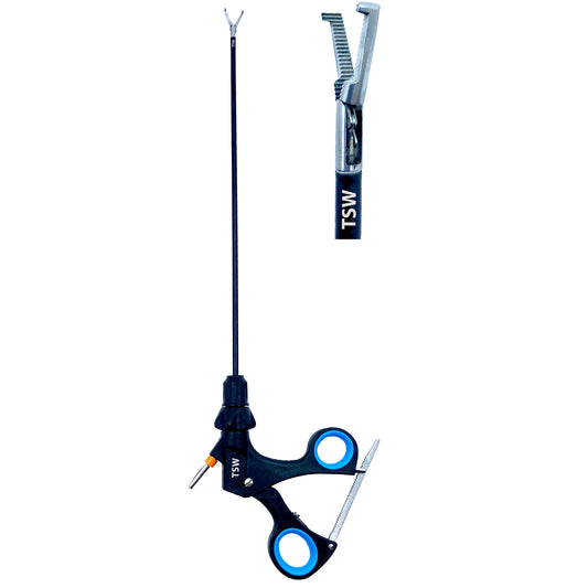 Laparoscopic Mixter Right Angle Dissector Forceps with ergonomic handle for vessel and tissue dissection in minimally invasive surgery.