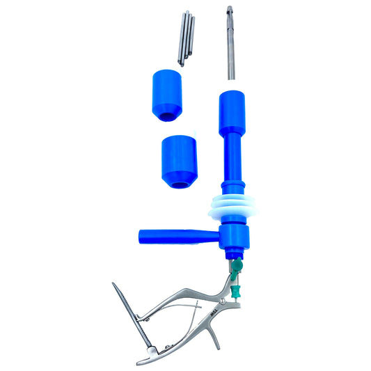 Mangeshkar uterine manipulator with Rechat handle 10mm x 33cm laparoscopic gynecology surgical instrument