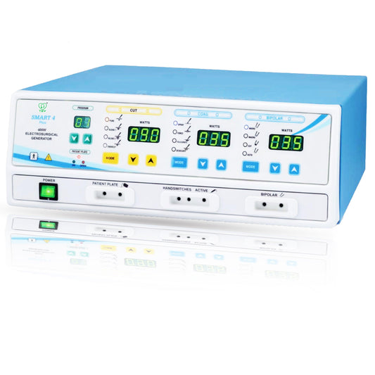 Smart 4 Plus Cautery Machine 400 Watt Bipolar & Monopolar Digital Electrosurgical Generator - Tannu Surgical Works