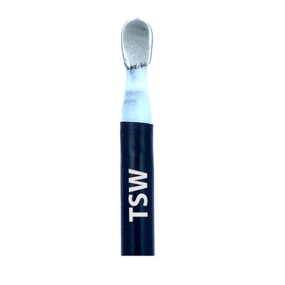 Spatula hook tip close-up on TSW laparoscopic monopolar electrode