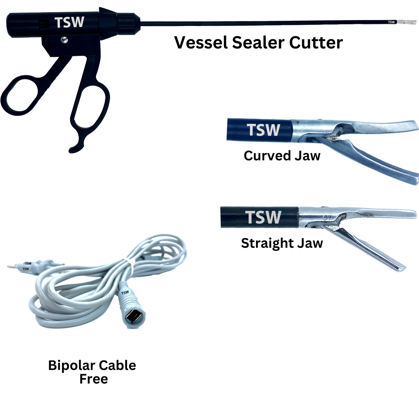 Laparoscopic Vessel Sealer Cutter | Bipolar Shearer Bissinger Handle