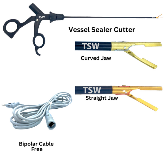 Laparoscopic Vessel Sealer Cutter Bipolar Forceps with Cable Instrument