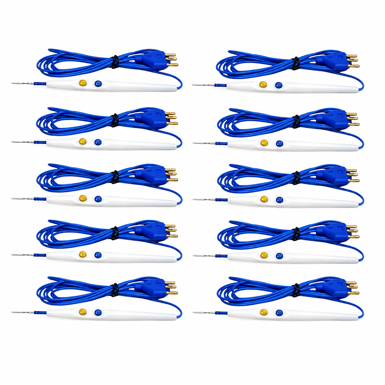 Universal-style 3-pin connector detail for compatible electrosurgical generators