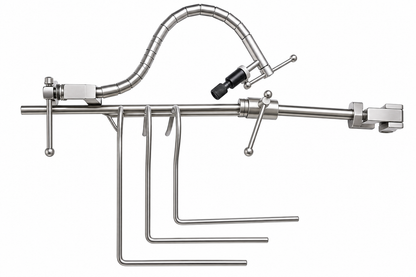 TSW flexible Nathanson liver retractor system with 3 hooks and scope holder