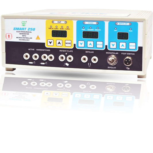 Cautery Machine 250 Watt Digital Model Electrosurgical Generator Electrocautery Unit with Accessories Set - Tannu Surgical Works