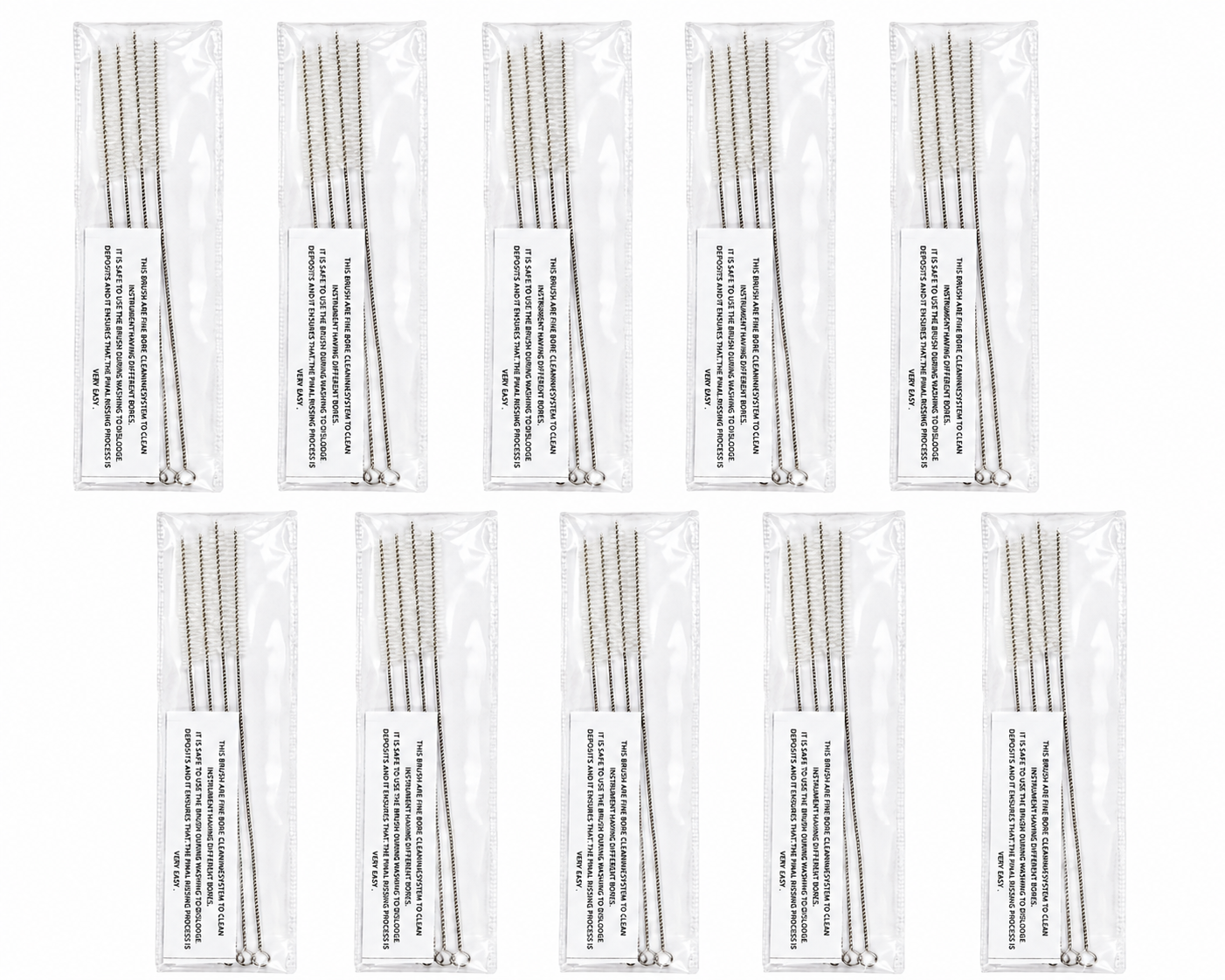 TSW laparoscopic endoscopy cleaning brush sets – Pack of 10