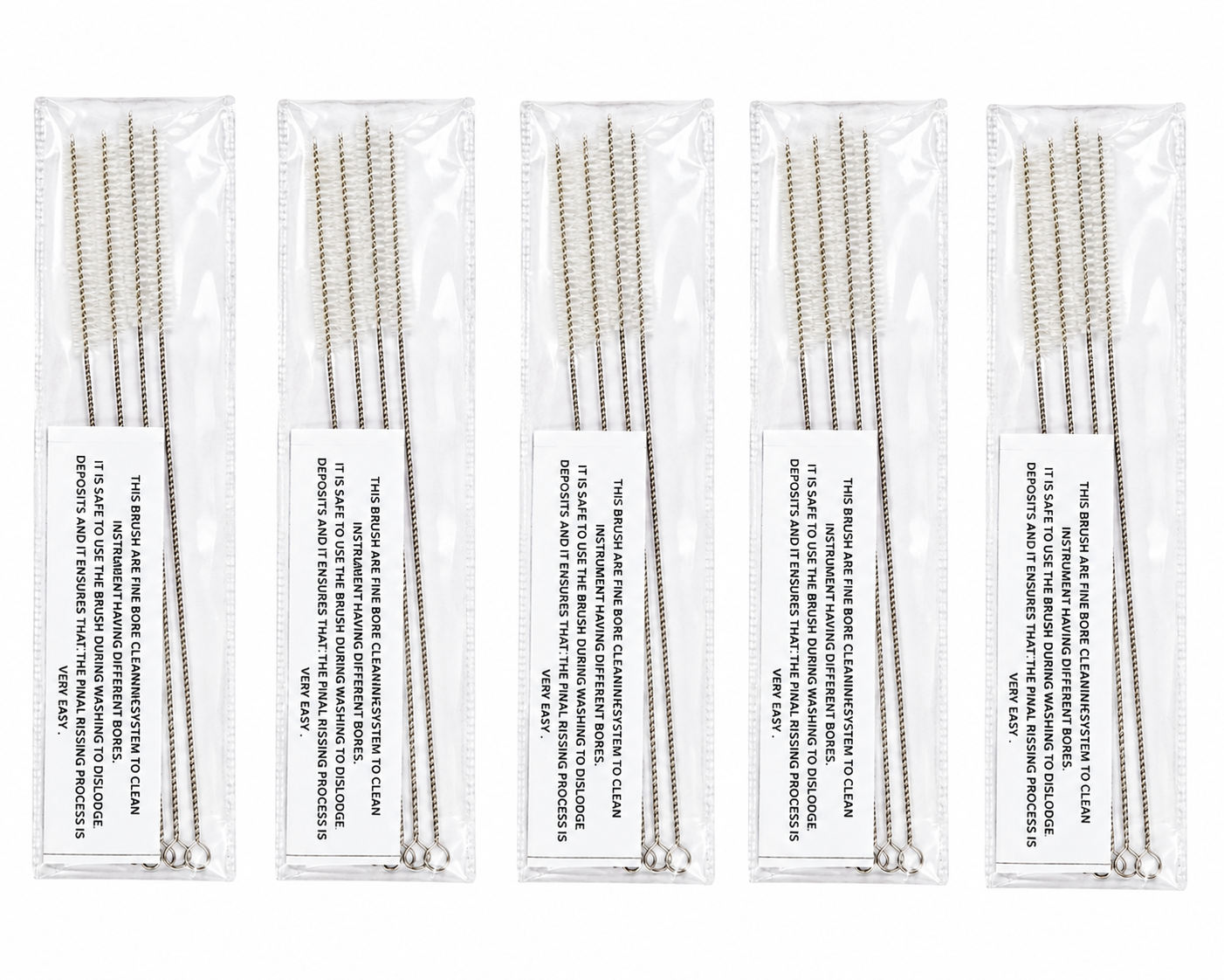 TSW fine-bore surgical instrument cleaning brush sets – Pack of 5