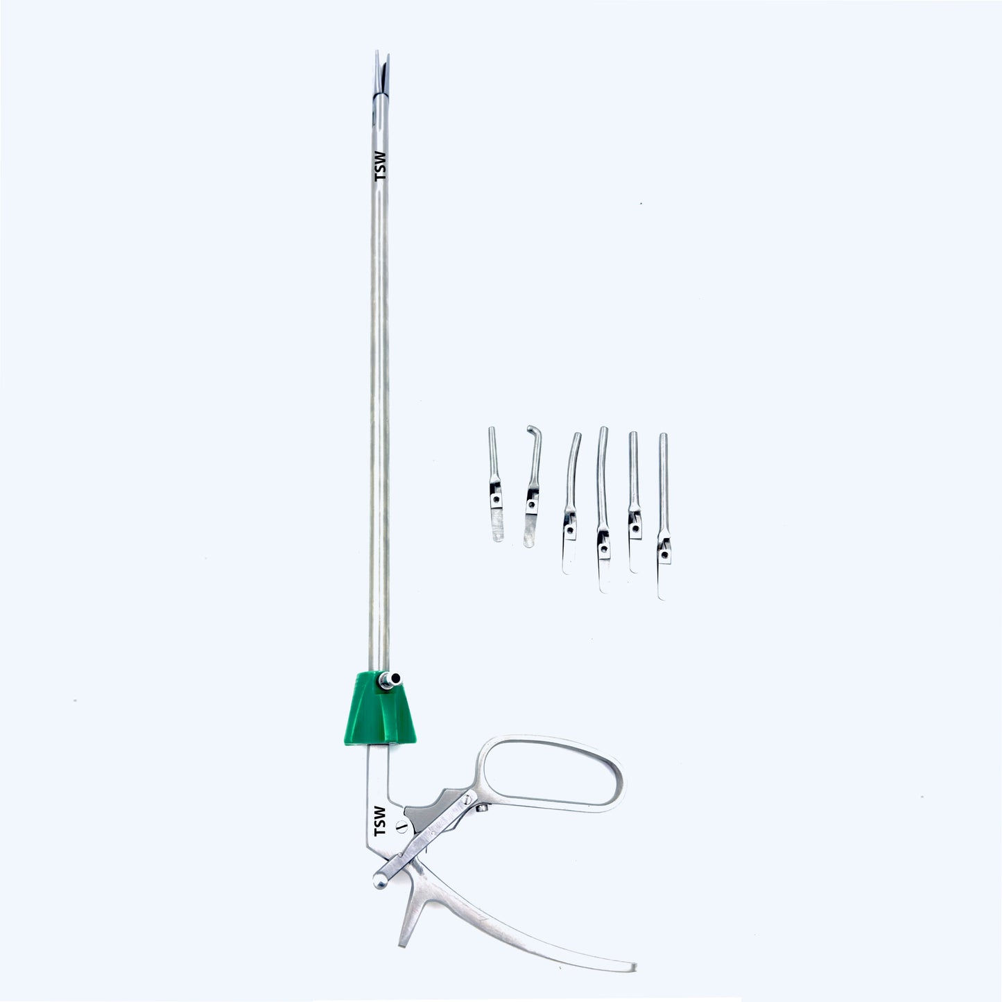 TSW laparoscopic Laparoscopic  bulldog clip applicator 10mm diameter 330mm working length stainless steel surgical instrument