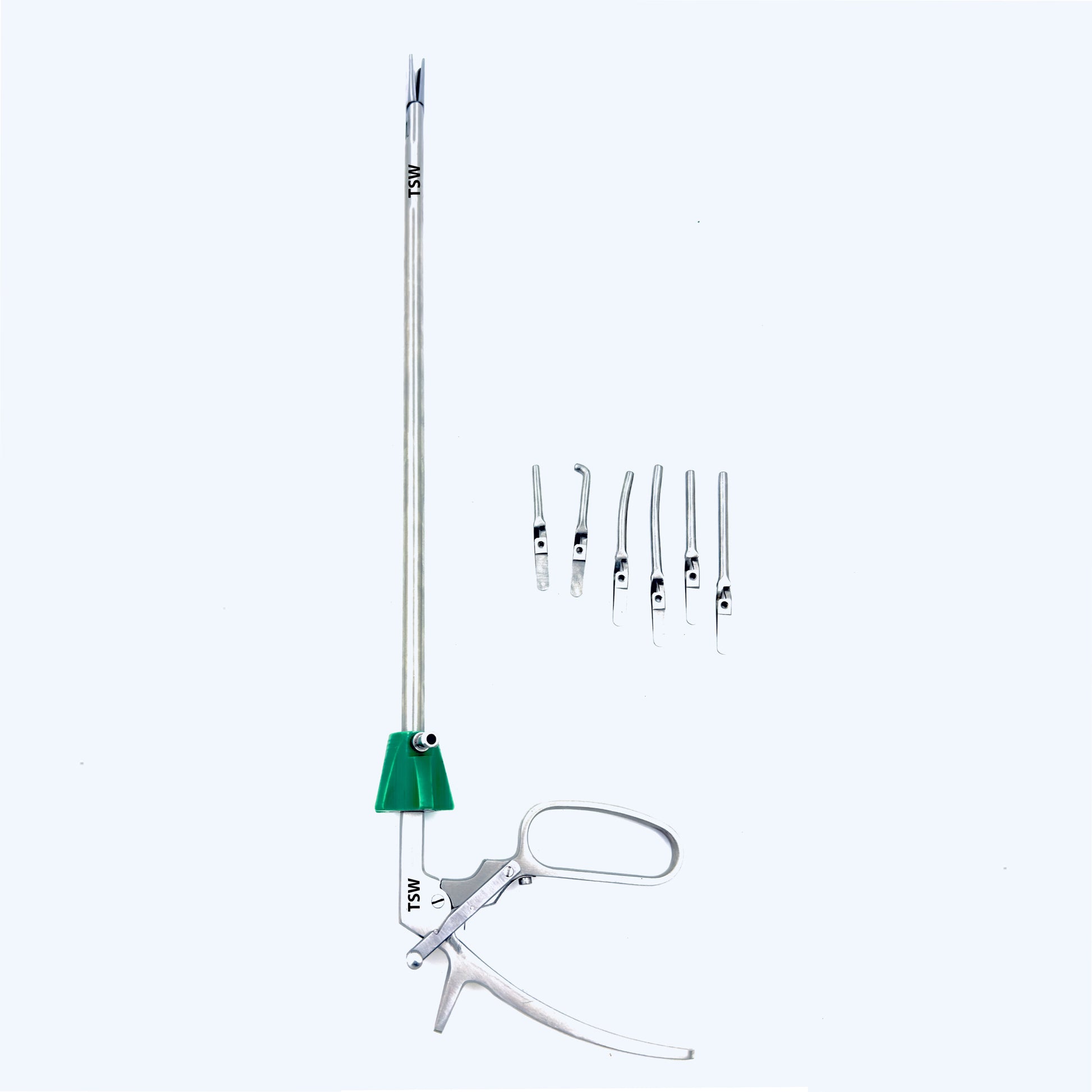 TSW laparoscopic Laparoscopic  bulldog clip applicator 10mm diameter 330mm working length stainless steel surgical instrument