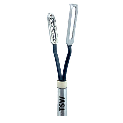 TSW Spiral Jaw bipolar forceps close-up for laparoscopic grasping and coagulation
