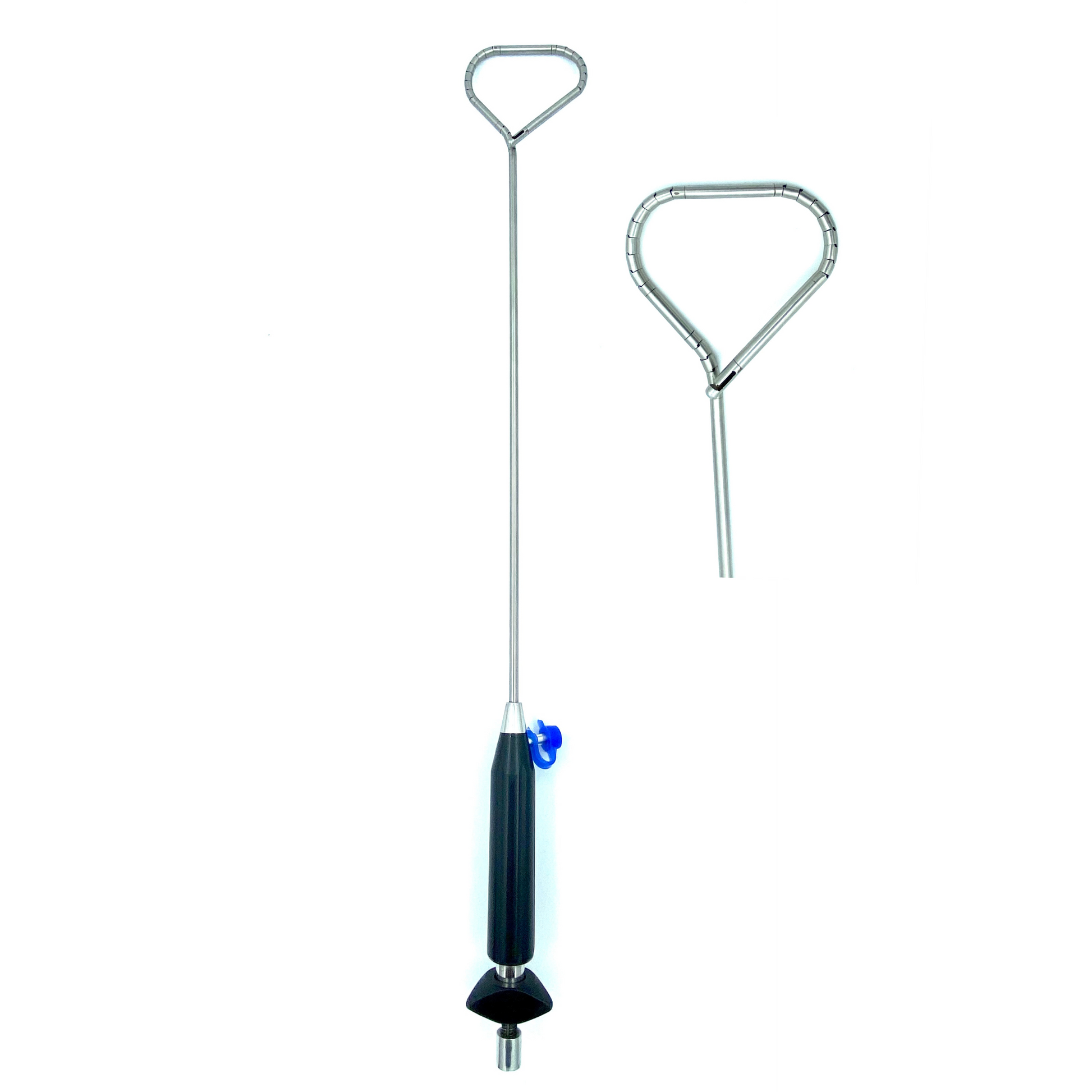 Laparoscopic liver retractor full instrument view for minimally invasive surgery
