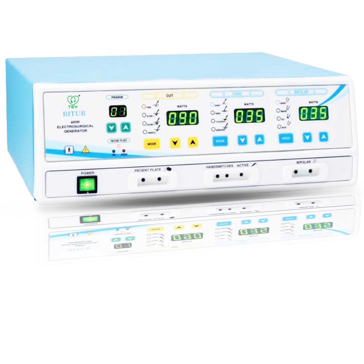 Bitur Cautery Machine 400 Watt Bipolar Saline TURP Urology Underwater Electrosurgical Generator for precision surgical procedures.

